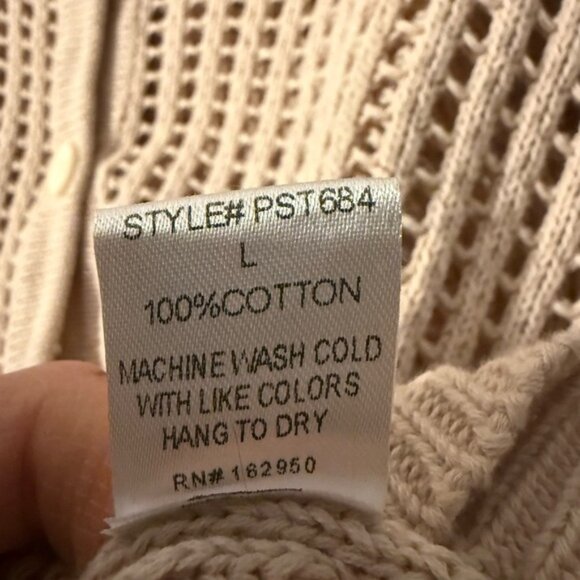 Pretty Garden Knit Button-Up Top and Skirt Set - Picture 4 of 6